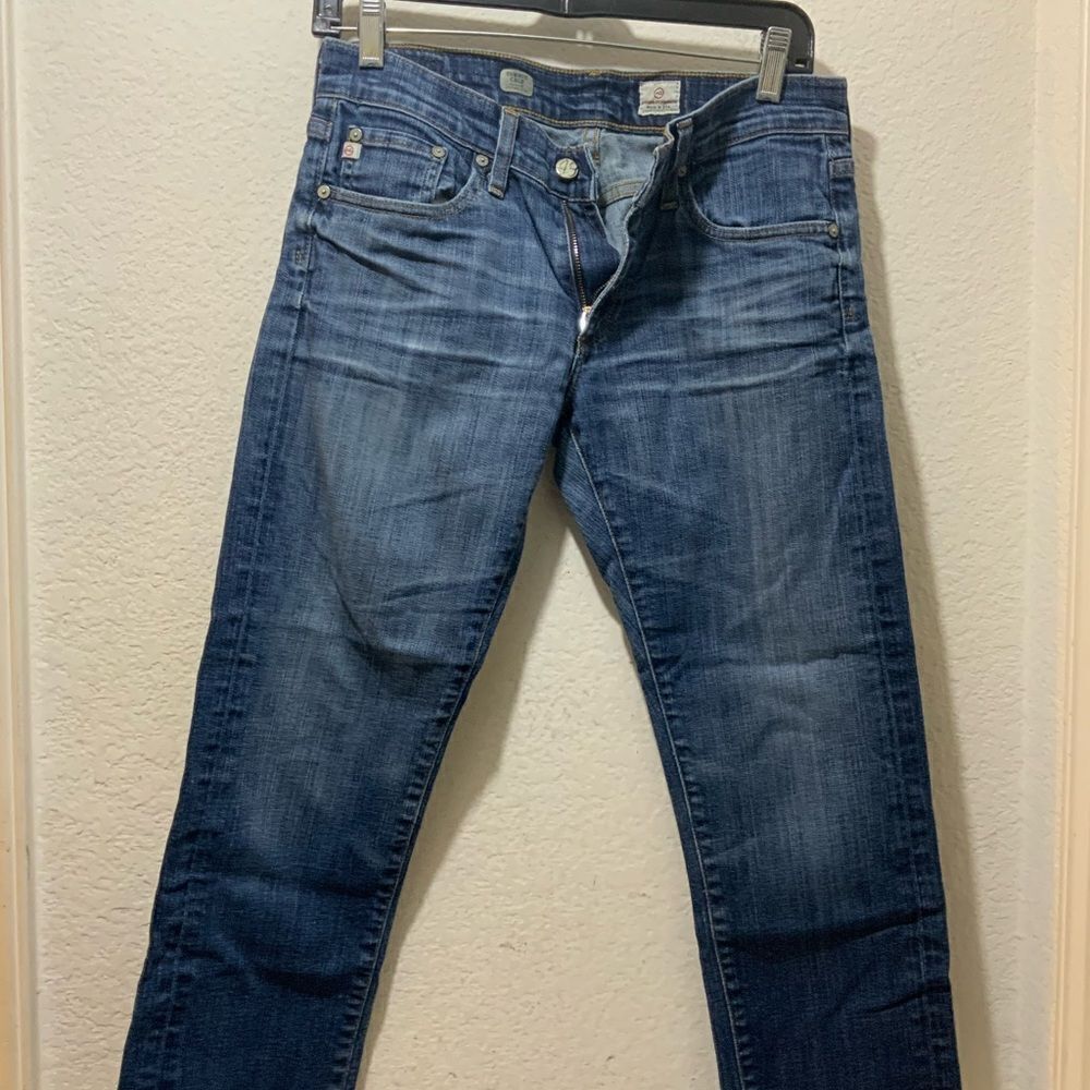 AG ADRIANO GOLDSCHMIED- Women’s Medium Wash Tomboy Crop Jean, Size 27 - Picture 3 of 8